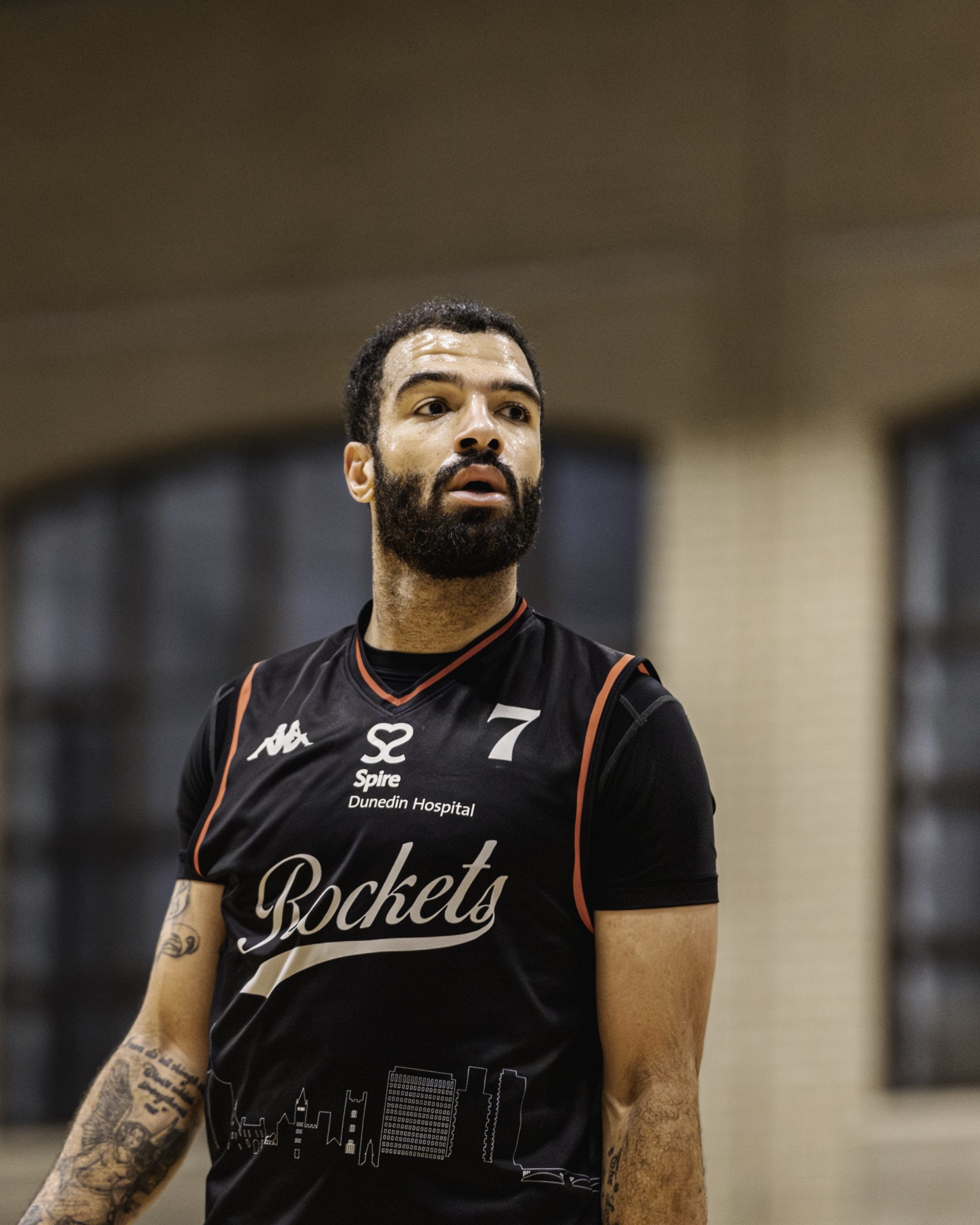 Picture of Lewis Champion dribbling a basketball